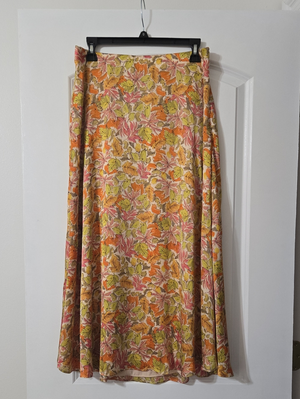 Medium Floral Autumn Maxi Skirt - Multicolor